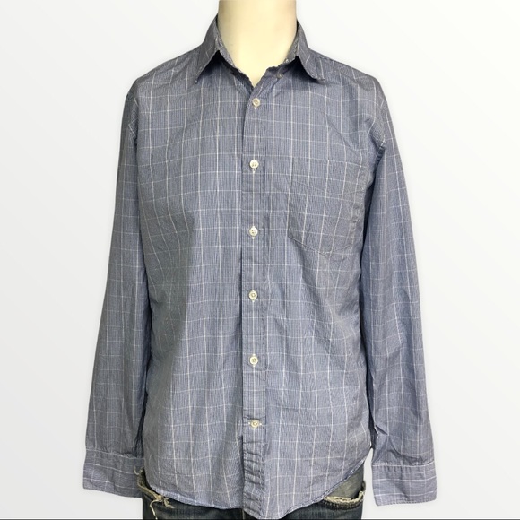 Thomas Mason Light Blue Button Down Shirt M - Picture 1 of 6